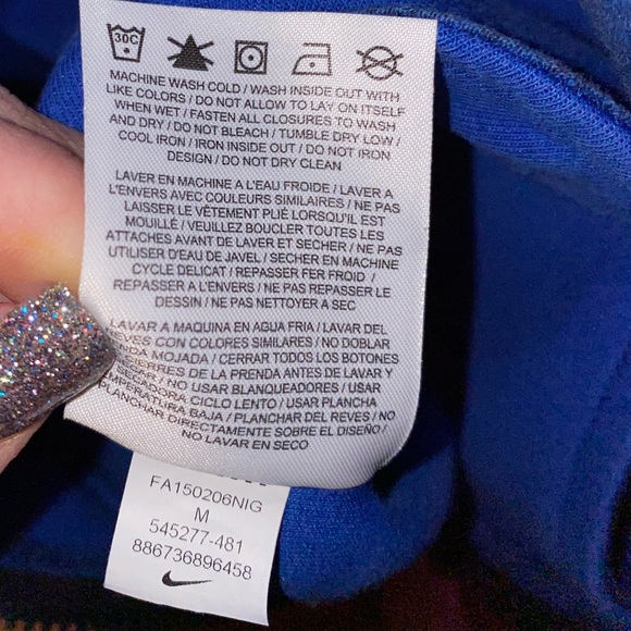 EUC Sz M Nike Gym Vintage zip up hoodie - Picture 7 of 7